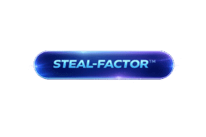 Steal-Factor™ glass pill logo by Paul Is Sales